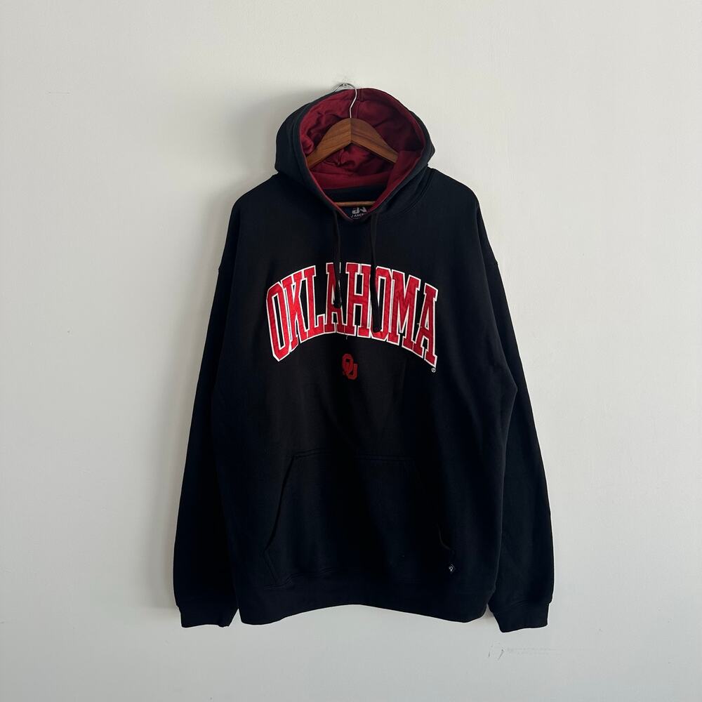 Vintage Black Oklahoma Sooners Hoodie Size XL